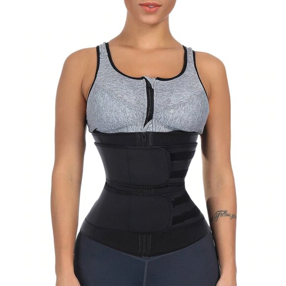 Waist Trainer Sweat Belt, Waist Cinch, Corset, M - Picture 1 of 4
